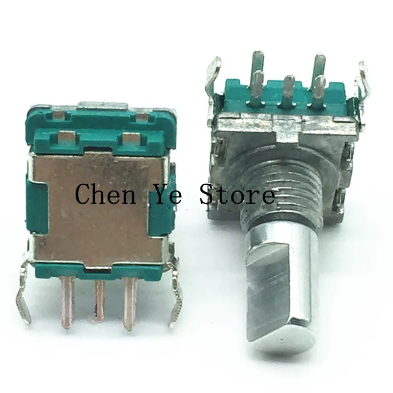 EC11 As Roterende Encoder, Handvat Lengte 15Mm Code Schakelaar/EC11/Digitale Potentiometer Met Schakelaar 5Pin