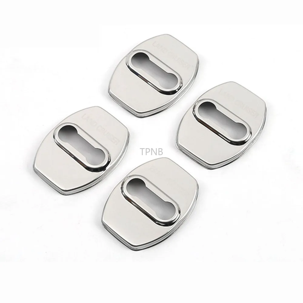 For Toyota Land Cruiser 200 2008-2020 Stainless Steel Car Door Lock Cover Accessories