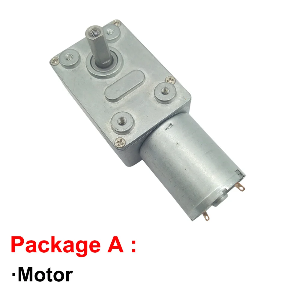 DC Gear Motor 6V 12V 24V High Torque 25KG Speed Reducer 6rpm To 210rpm PWM Controller Forward Reversed Electric Moter Engine 370