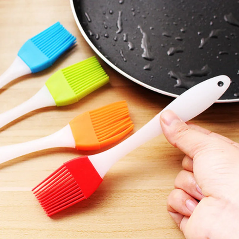 

3-5Pcs Silicone Spatula Barbeque Brush Cooking BBQ Heat Resistant Oil Brushes Kitchen Bar Cake Baking Tools Utensil Supplies