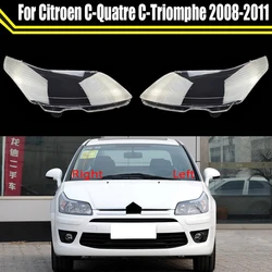 Car Headlight Cover Lens Glass Shell Front Headlamp Lampshade Auto Light Lamp Case For Citroen C-Quatre C-Triomphe 2008-2011