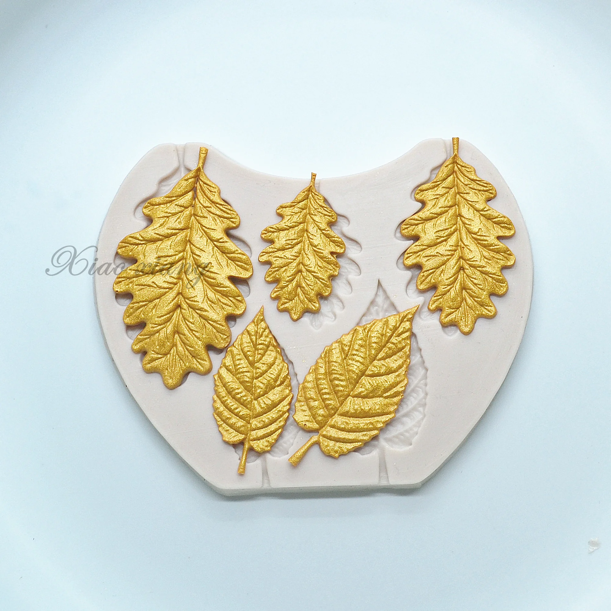 DIY Leaves Silicone Cake Molds For Baking Fondant Tools Leaf Cake Decorating Mold Tools Pastry Kitchen Baking Accessories