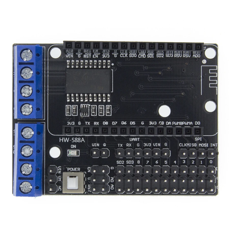 NodeMCU Motor Shield Board L293D for ESP-12E from ESP8266 esp 12E diy rc toy wifi rc smart car remote control