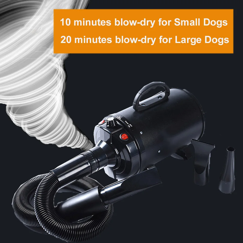 Pet Hair Dryer For Dogs Pet Dog Cat Grooming Blower Warm Wind Fast Blow-dryer For Small Medium Large Dog Dryer Low Noise 2600W