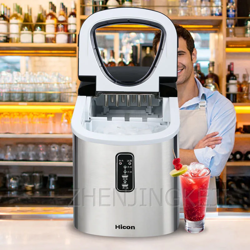 التلقائي آلة صانع الجليد المجمدة ، الأجهزة المنزلية الصغيرة ، دليل إضافة المياه ، متجر الشاي الحليب ، KTV ، مستديرة ، التجارية