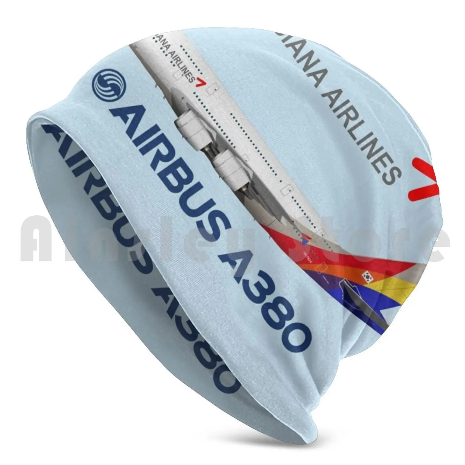رسم توضيحي لآسيا ايرباص A380-النسخة الزرقاء بيني متماسكة قبعة الهيب هوب ايرباص A380 ايرباص A380 A380 ايرباص اسياانا