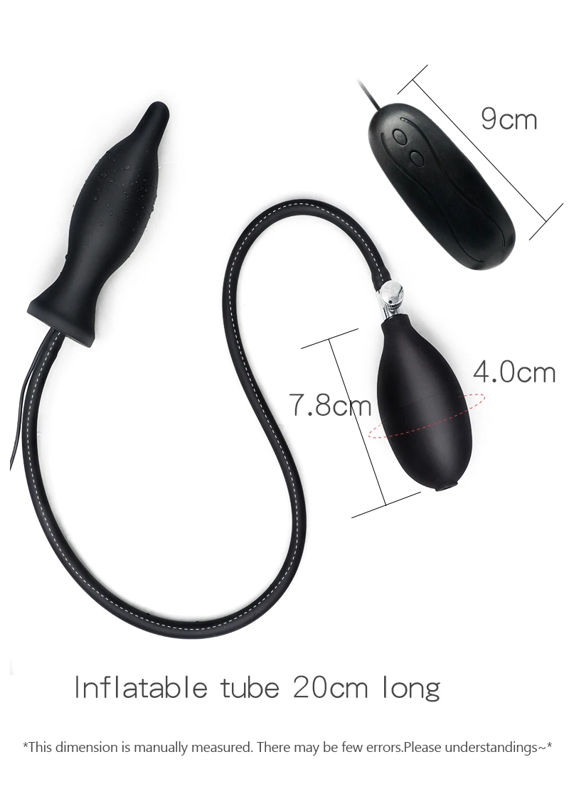 Super Big Inflatable Anal Vibrator Max 10cm Dildo Pump Anal Dilator Expandable 10 Speeds Vibrating Butt Plug Anal Balls Sex Toys