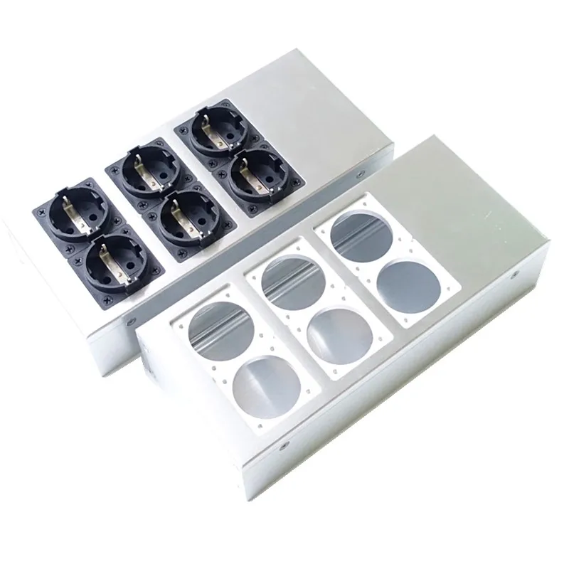 1 قطعة الاتحاد الأوروبي الطاقة حالة الأوروبية القياسية الطاقة المقبس الهيكل الألومنيوم الهيكل ل diy