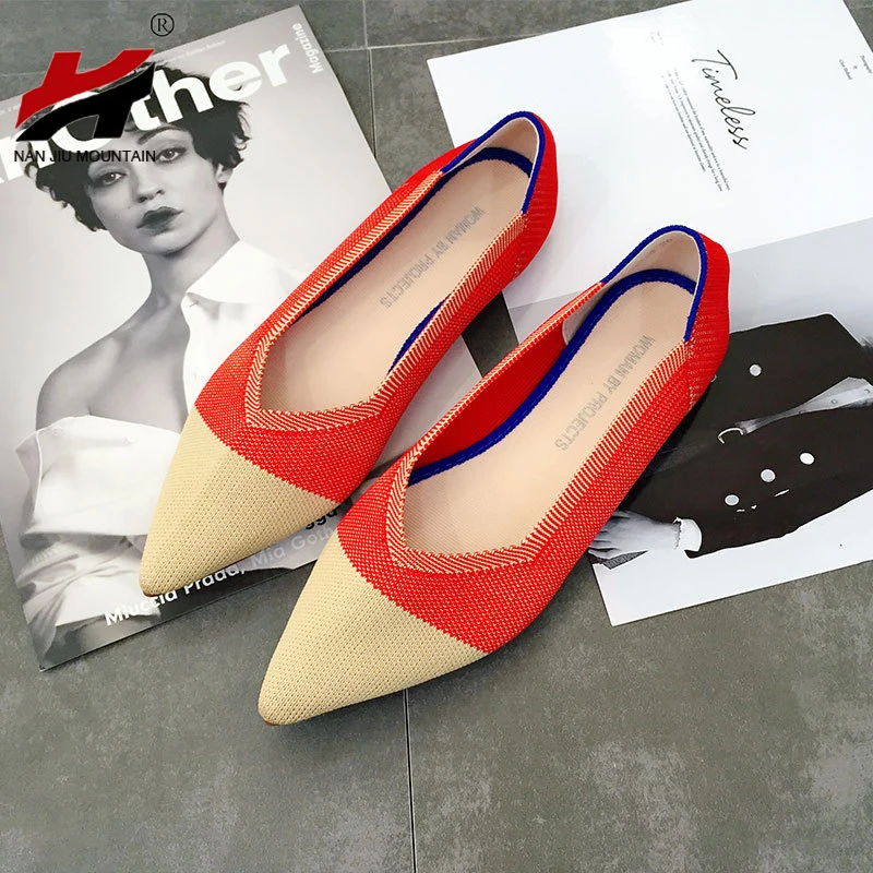 Simple Flat Shoes Women Comfortable Latex Insole Casual Shoes Candy Colors Pointed Single Shoes