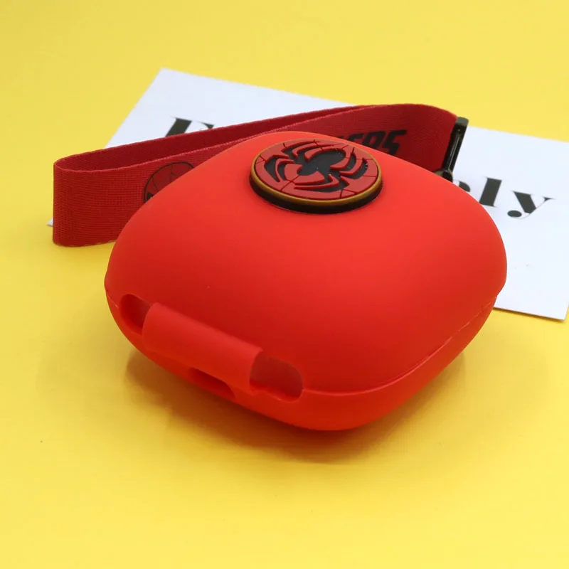 الكرتون مارفل حقيبة سماعة الاذن غطاء ل يدق باور بيتس برو سيليكون سماعة رأس مزودة بتقنية البلوتوث الغطاء الواقي ل مع الحبل