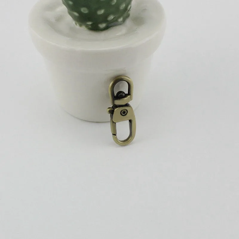 6mm 4colors Small snap hook button leather case bag simple hook hardware accessories DIY repair bag