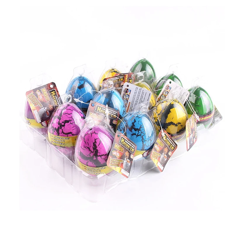 4PCS Dinosaur Eggs Hatching In Water Large Size Growing Animal Eggs Novelty Educational Toy Kids Gift