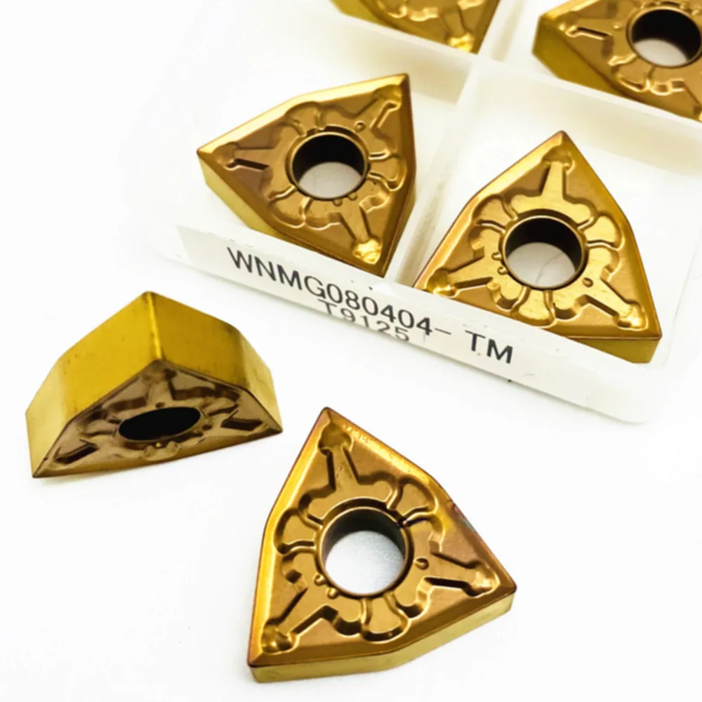 WNMG080404 TM9125 Bên Ngoài Dụng Cụ Quay Rau Carbide Lắp WNMG 080404 TM 9125 Tiện Dụng Cụ Cắt Tokarnyy Phay CNC