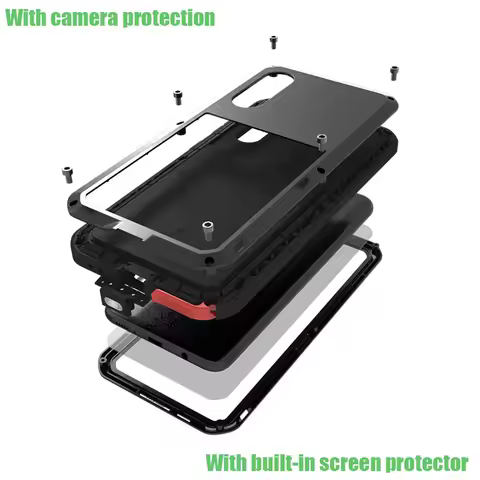 360 Armor Metal Shockproof For Samsung Galaxy S25 S24 S23 S20 Fe A54 A34 A53 A51 A52 A32 A72 S22 S21 S23 Plus Case Cover Fundas