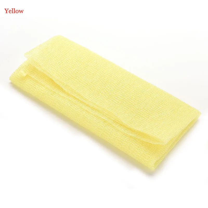 1PCS Nylon Japanese Exfoliating Beauty Skin Bath Shower Wash Cloth Towel Back Scrub 3 Colors Towel Sponges & Scrubbers