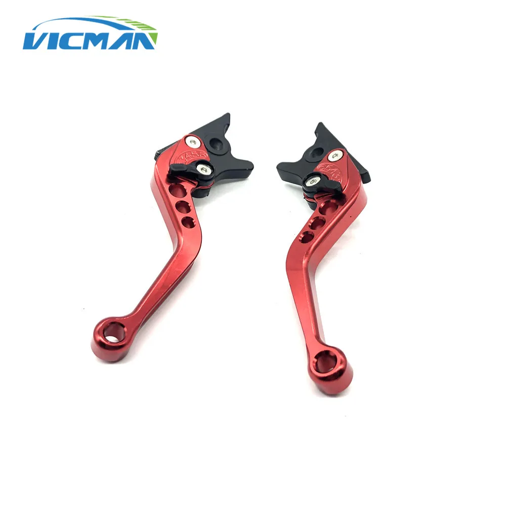 1 Pair Motorcycle Clutch Brake Handle Levers, Universal Brake Lever Handle Double Disc for Yamaha Honda Suzuki GY6 XMAX 400