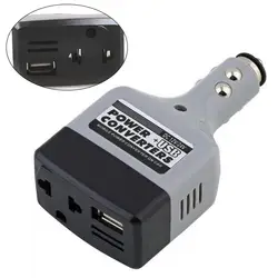 Inversor de corriente portátil para coche, convertidor USB de 12V/24V a CA 220V, adaptador de cargador, 12v, 220v, 12V, 220V