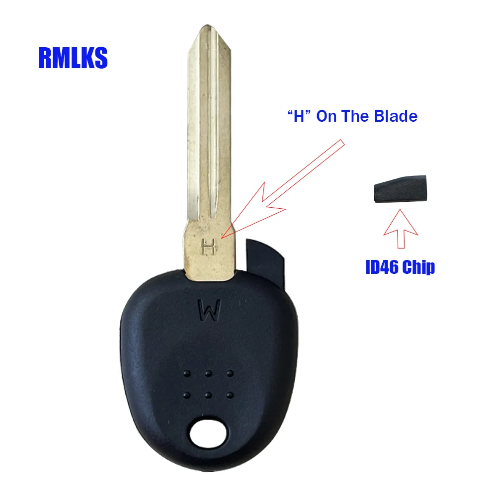 New Transponder Key ID46 Chipped Ignition for HYUNDAI Accent Coupe Santa Fe Elantra Tucson Getz  Lavita Tiburo Verna Car Key