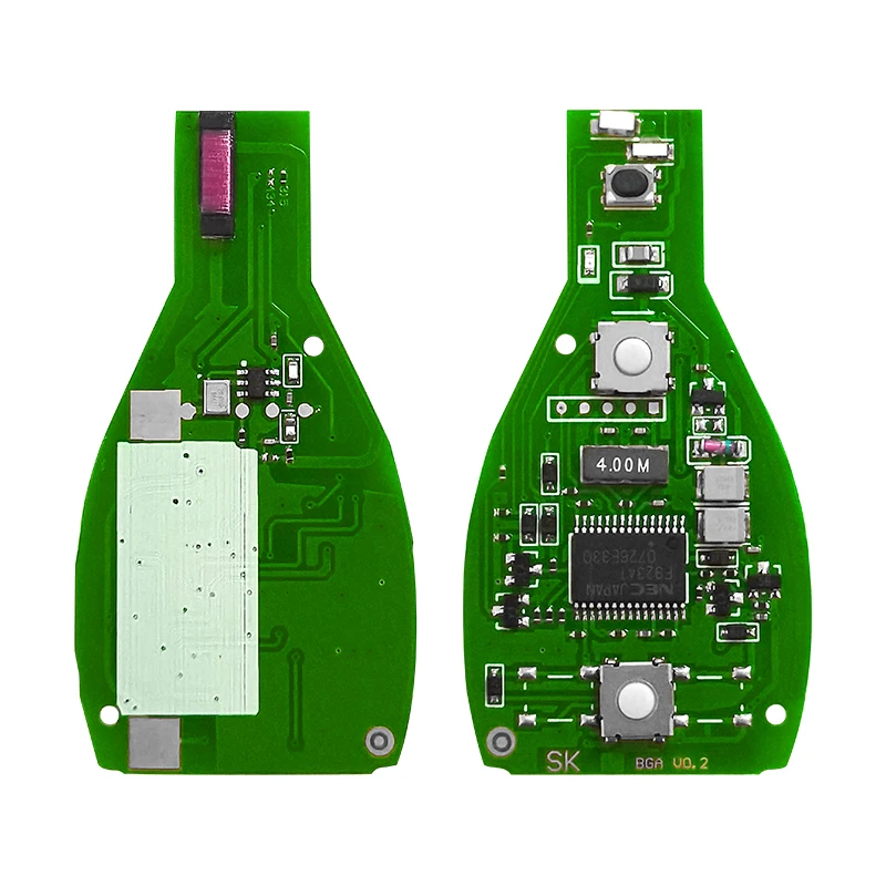 XNRKEY 2+1 Buttons Remote Smart Car Key for Mercedes Benz 2000+ Keyless Remote 433Mhz BGA Type Card