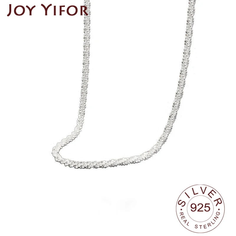 BFCLUB Silver Color Women's Fashion New Jewelry High Quality Chain Retro Simple Pendant Necklace 48CM Long