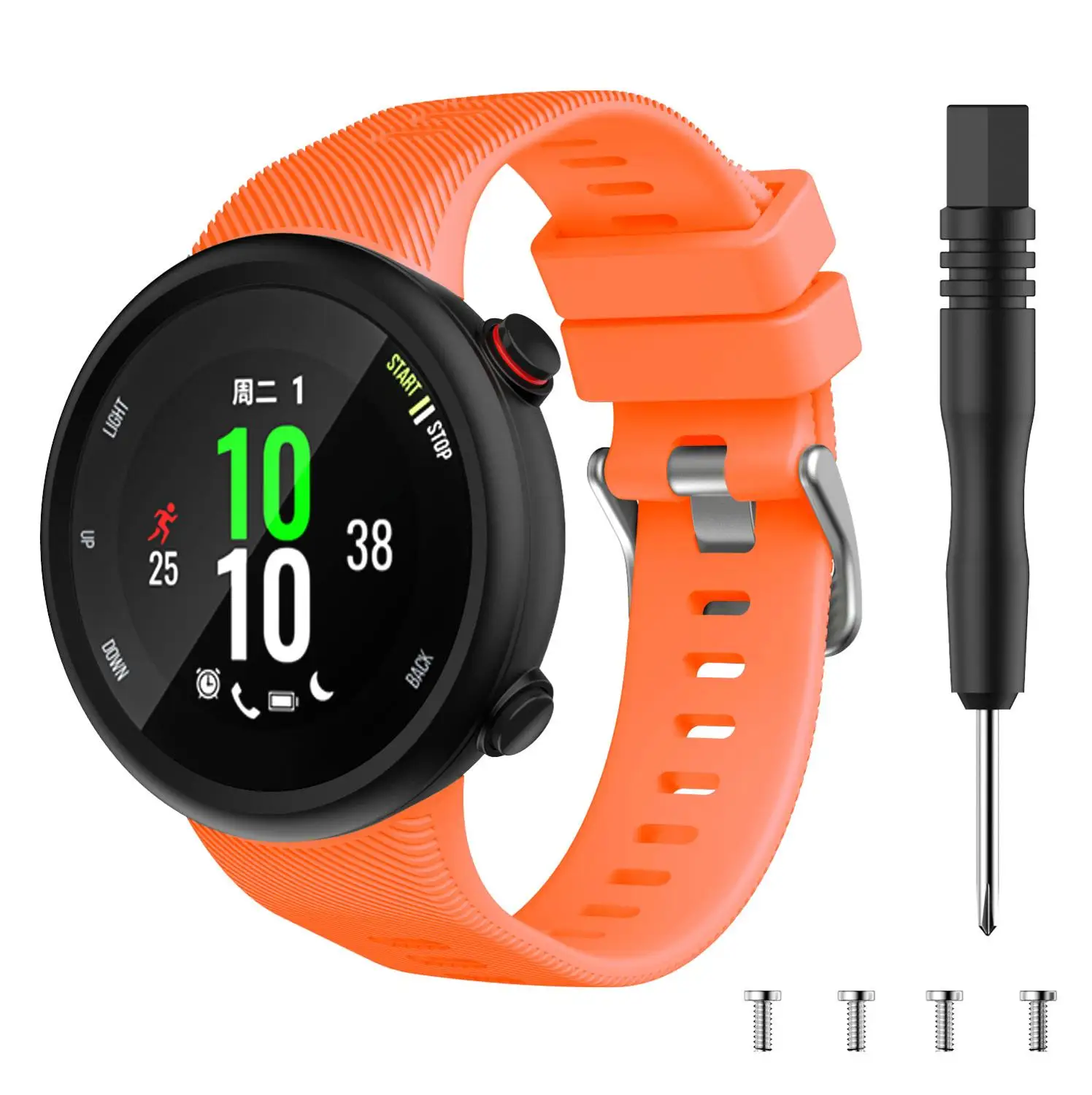 Silicone del Cinturino Della Cinghia per Garmin Forerunner 45 45s di Banda Braccialetto di Sport di Modo di Ricambio Wristband Correa per Forerunner 45