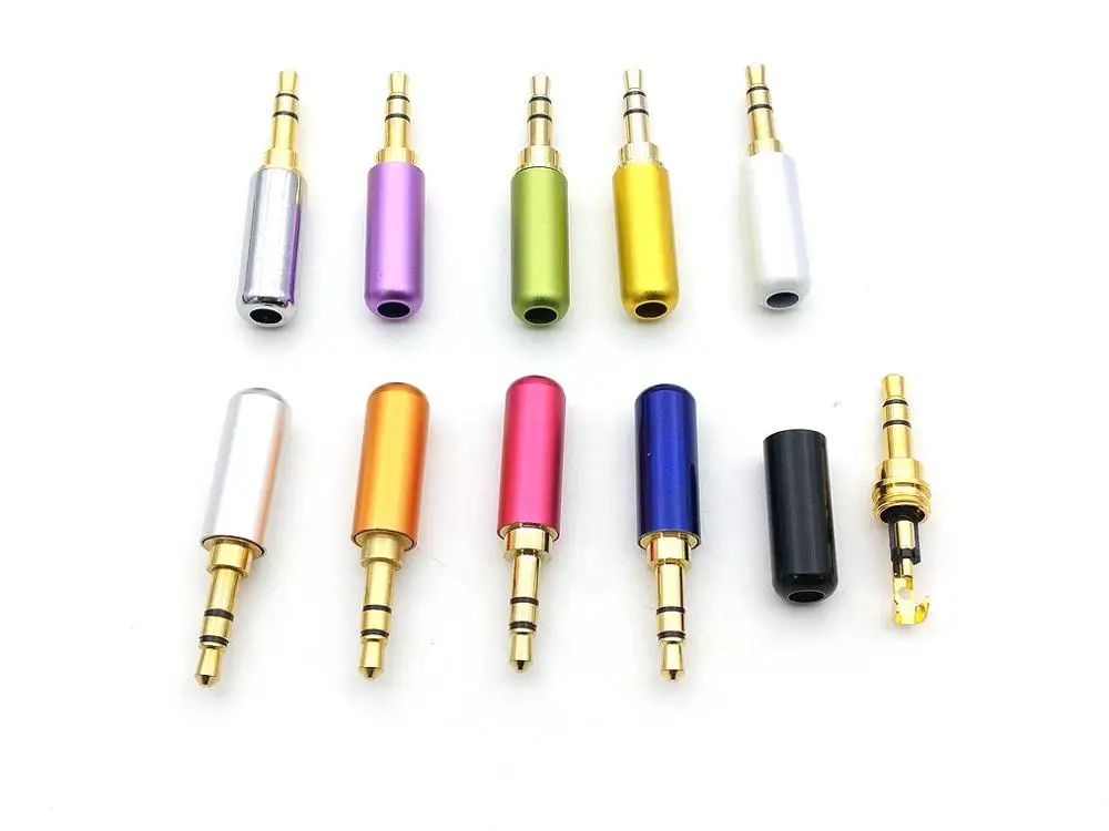 

100PCS 3.5mm Plug Audio Adapter For DIY Stereo Headset Earphone/Repair Earphone