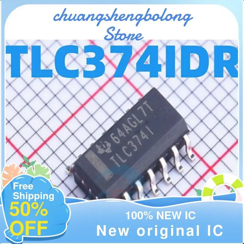 

5 шт., tlc374atv накладка на экран TLC374I SOP14, четырехсторонний Универсальный дифференциальный компаратор, новый оригинал