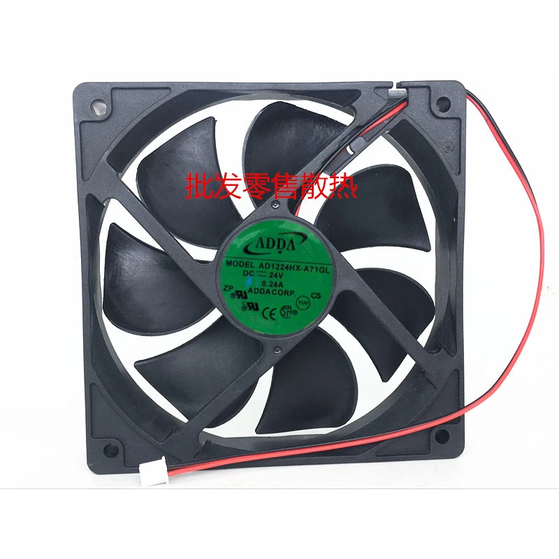 

New original AD1224HX-A71GL 12025 24V 12CM 0.24A inverter chassis power cooling fan