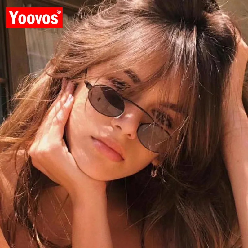 Yoovos 2023 Oval Sunglasses Women Round Eyewear Women/Men Brand Designer Glasses Women Punk Mirror Gafas De Sol Para Hombre