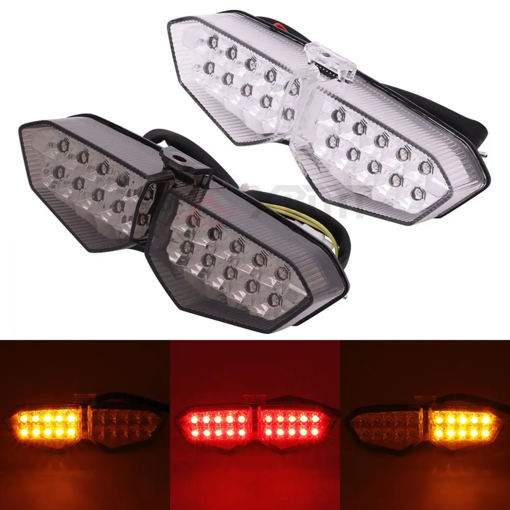 

Motorcycle Tail Light Brake Turn Signals Integrated LED Light For Yamaha YZF R6 2003-2005 R6S 2006-2008 XTZ 1200 2012-2014