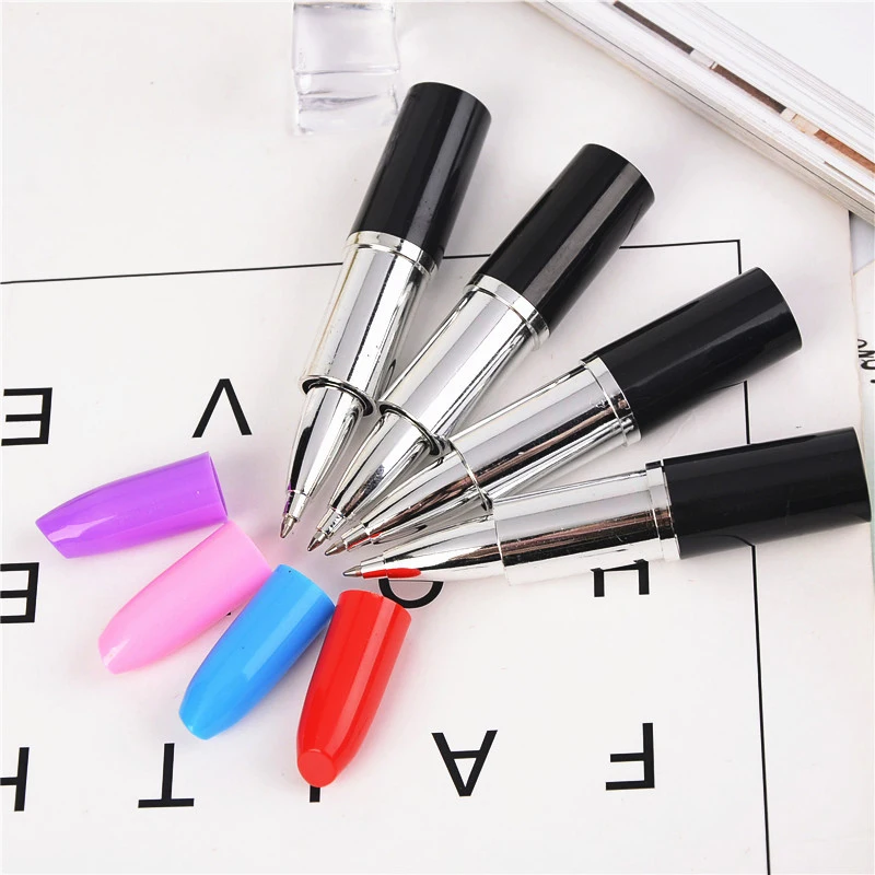 5pcs Lipstick Ball-Point Pen Creative Beautiful Ball-Point Pen Lipstick Sign Pen Girl Gift for Home Store School