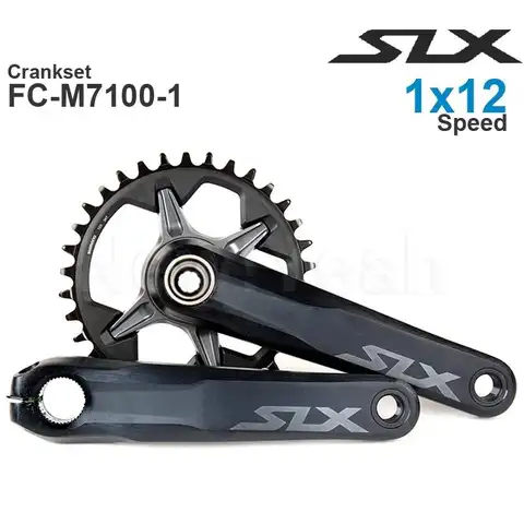 Shimano-Hollowtech ii-クランクセット,1x12V,FC-M7100 mm,1x12スピード,30t,32t,34t,オリジナルパーツ