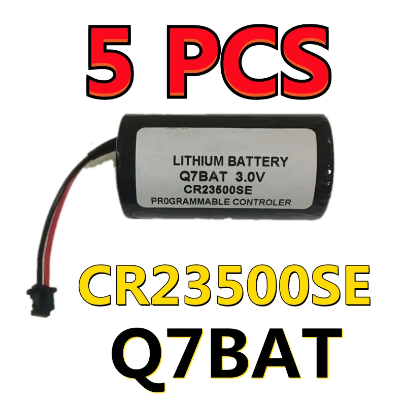 5PCS New Genuine CR23500SE Q7BAT 3V PLC Lithium Battery