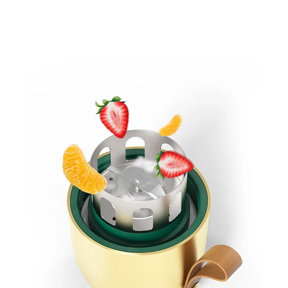 ไร้สายถั่วเหลืองนมแบบพกพา Juicer Multi-Function ฉนวนกันความร้อนถ้วยขนาดเล็กชาร์จถ้วย