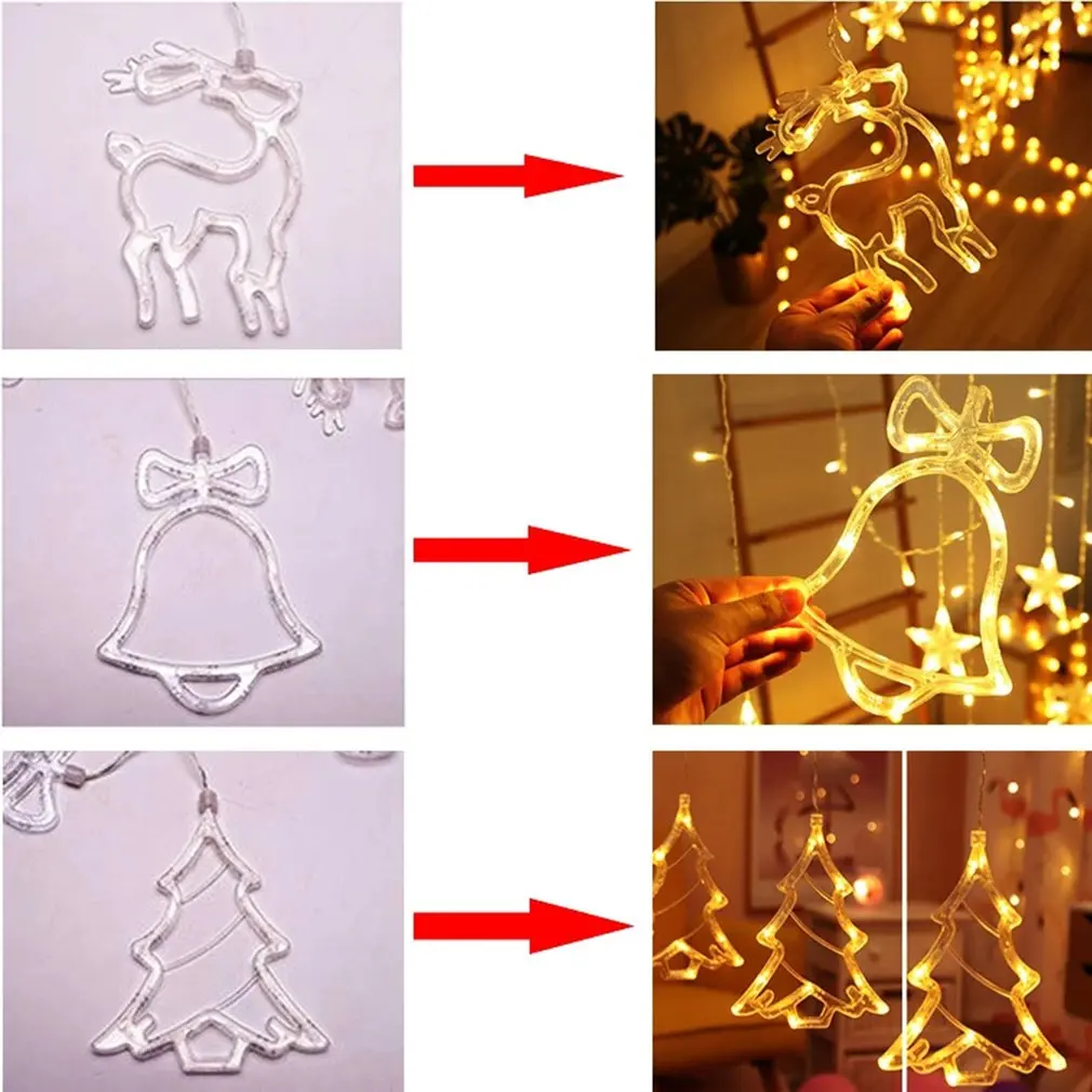 

Wedding Fairy String Light Christmas LED Holiday Garland For Garden Party Outdoor Home Street Curtain Christmas Decor