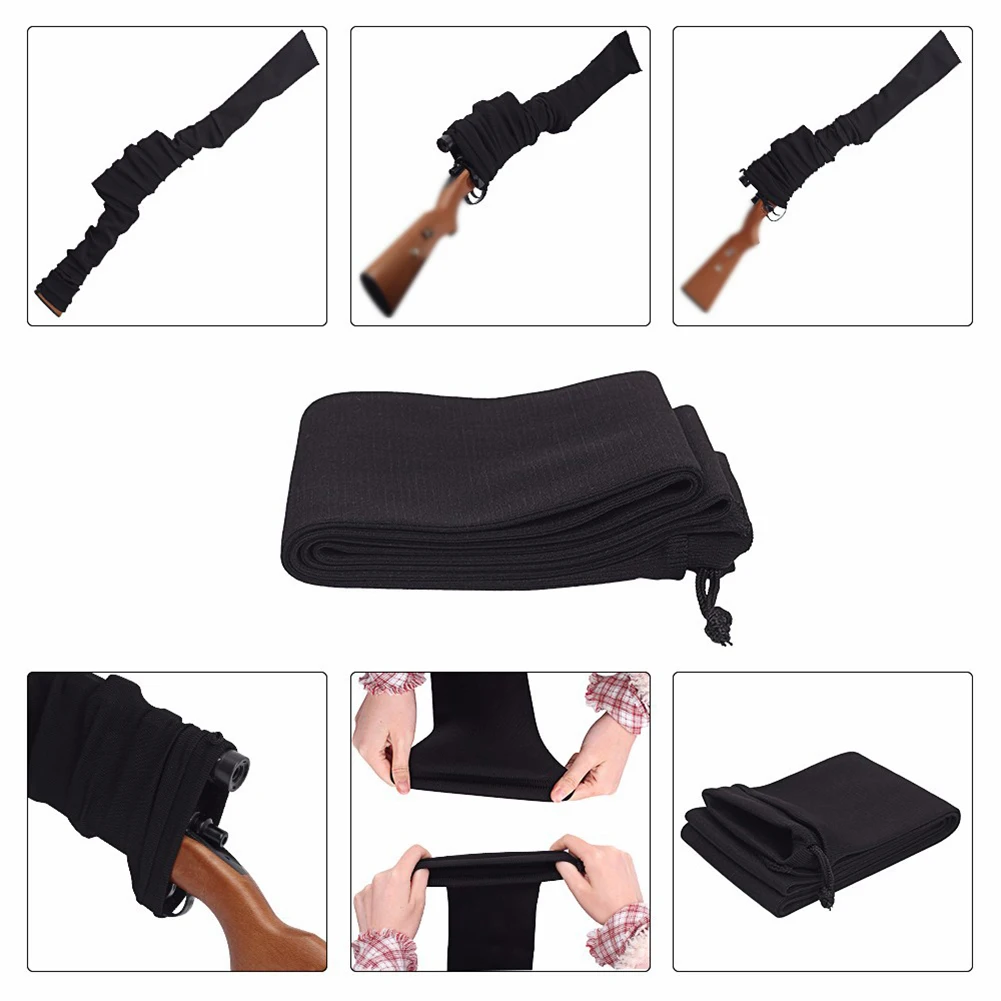 Airsoft Gun Sock Rifle Knit Polyester Rifle Gun Protector Cover Bag Moistureproof Storage Sleeve Rifle Holster Outdoor