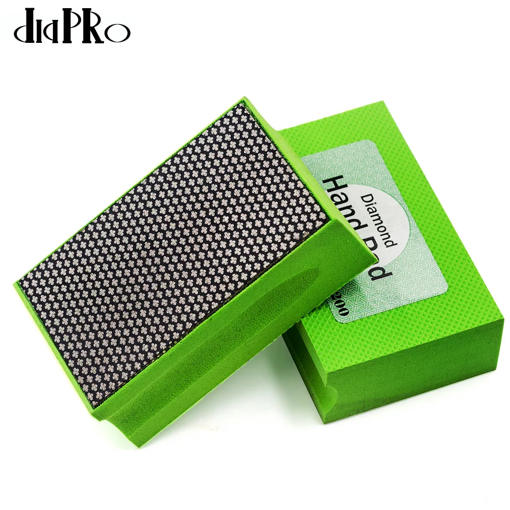 Imagem -05 - Diapro Galvanizado Diamante Mão Polimento Almofada 90x55 mm para Pedra de Vidro Cerâmica Mármore Granito