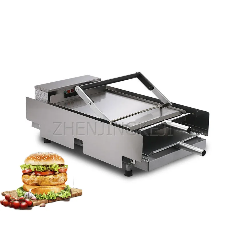 Thicken Electro-thermal Double Layer Big Hamburger Machine 220V/2400W Commercial Electric Burger Shop Baking Machine Appliances