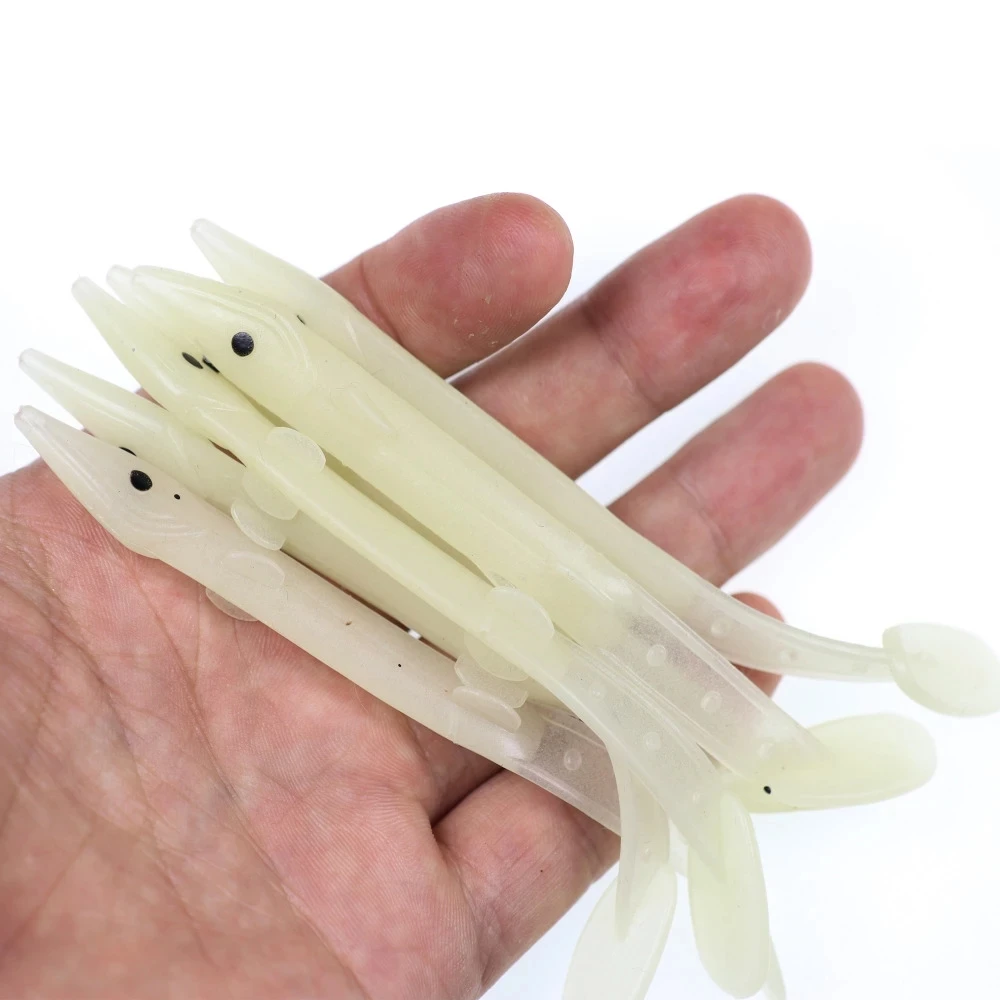 Señuelo Anguila Sabiki – Plástico blando fluorescente - imagen 2