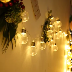 10/20 LED Fairy Light String Bulb USB /Battery Powered Bedroom Outdoor Garden Waterproof Garland Wedding Christmas Decor Lamp
