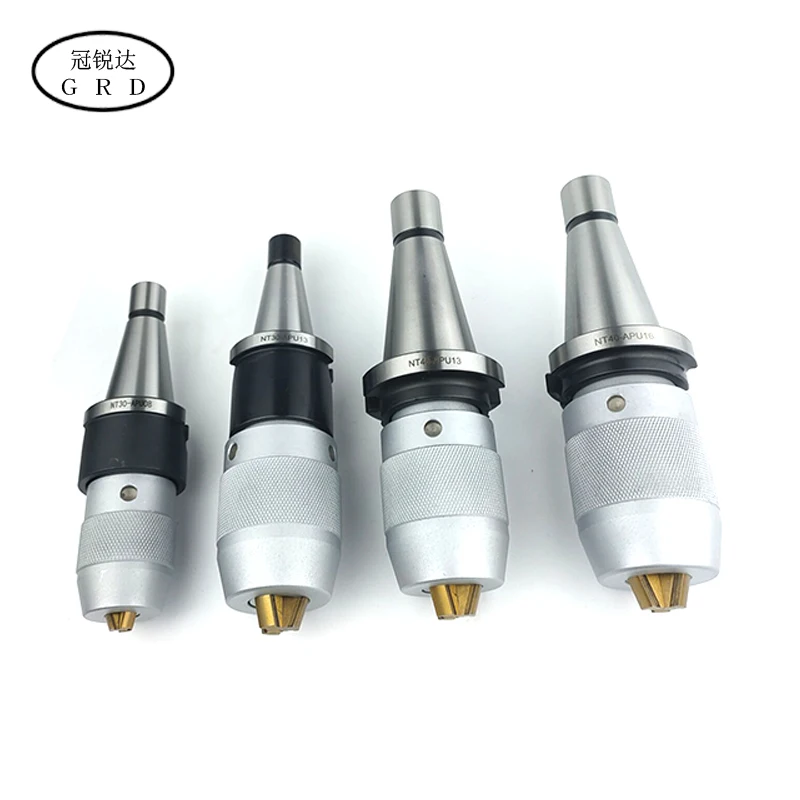 Portaherramientas de taladro autoapretado NT30, NT40, NT50, APU08, APU13, APU16, portaherramientas de mandril, mango de herramienta central de