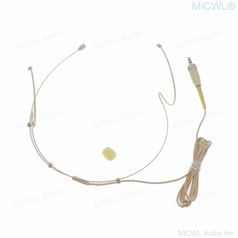 Obrázek 5: Béžová jeviště karaoke zpívat nahrávka náhlavní mikrofon pro sennheiser SL headmic bezdrátový bodypack rádiový vysílač 3.5mm zamknout kolíček