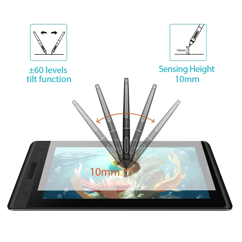 Imagem -05 - Caneta Digital sem Bateria Stylus para Huion Gt133 Kamvas Pro 13 20 Gt-191 v2 Gt-116 Pw507