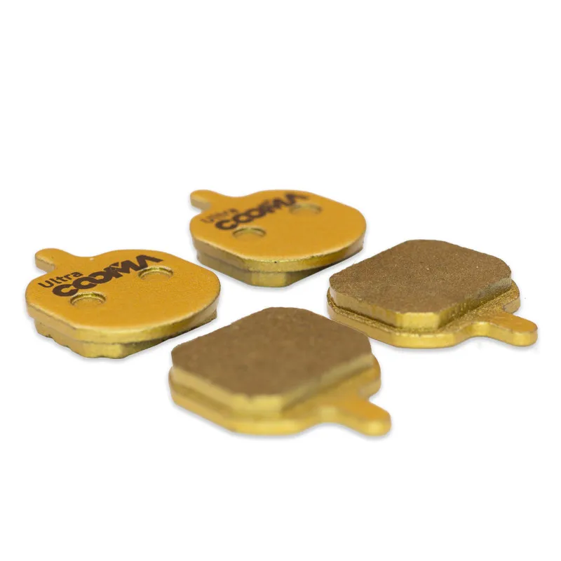 Bicycle Disc Brake Pads for Hayes MX2 MX3 MX4 SOLE, GX-C, JAK-5 Caliper, 4 Pairs, Ultra Class, Gold Full Metal