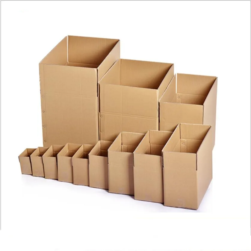 5pcs/lot Carton Mail Paper Boxes Three-layer High-quality Corrugated Paper Kraft Packaging Boxes