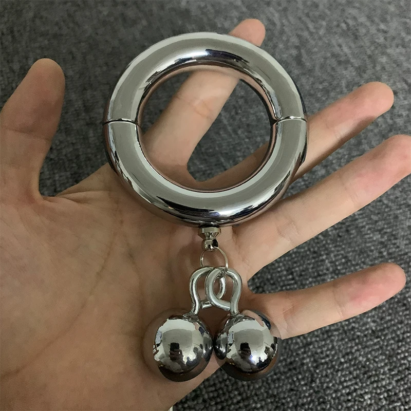 New Metal Penis Ring Testicle Ball Stretcher Scrotum Cock Ring Pendant Sex Accessories Shop Rings On Member Delay Time Sexoshop