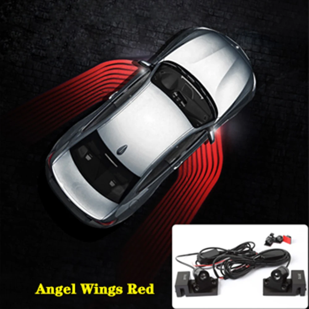 Car Welcome Light For BMW F10 F11 5 Series Angel Wings Door Light LED Courtesy Door Exterior Warning Light Carpet Ground Lamps