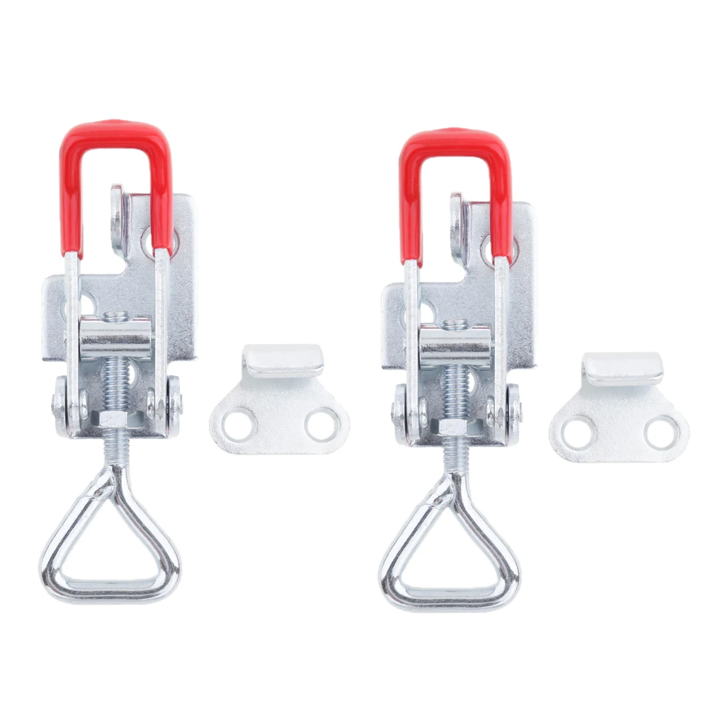 

2x Toggle Clamp Draw Latch Pull Lock Fastener Over Centre Lock for Trailer UTE Truck 4x4 S Size Stainless Steel Toggle Clamp