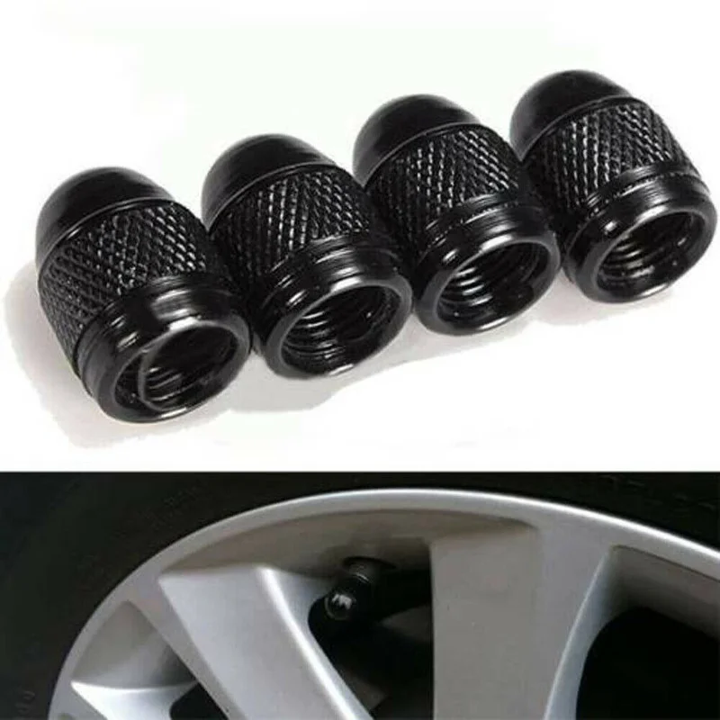 4x Aluminum Bullet Car Truck Air Port Cover Tire Rim Valve Wheel Stem Caps Dustproof Cover Car Styling Accessories Universal