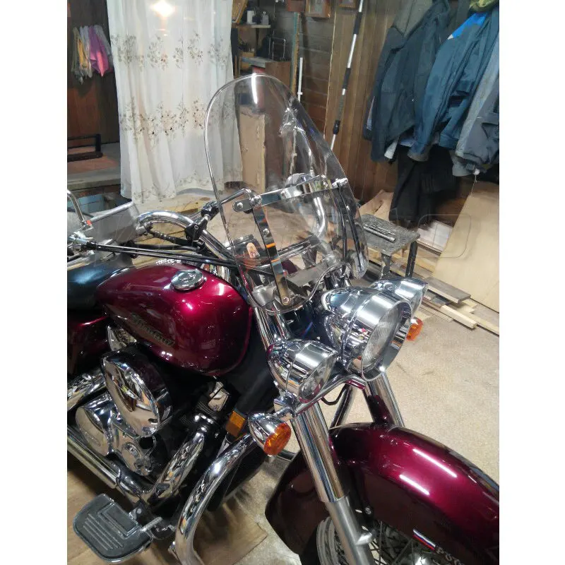 Windshield Windscreen For 2005-2017 Yamaha Stryker 1300 XVS1300 Roadliner Stratoliner 1900 XV1900 7/8\